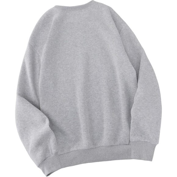 ⚡Women Grey New York 1898 Imported Graphic Crewneck Long Sleeve Sweatshirt - Picture 2 of 5